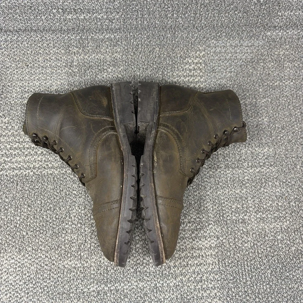 Thursday Boot Co Captain StormKing Men's 9.5 Tobacco Brown Leather Cap Toe Boots